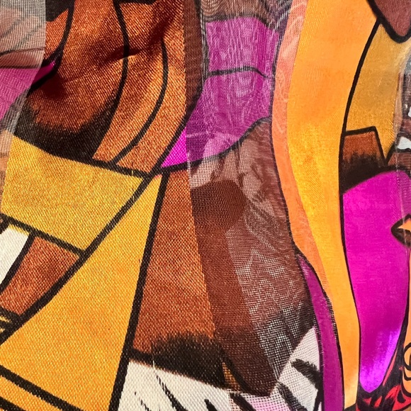 Cubism Surrealism Picasso Vintage Scarf - Picture 12 of 12